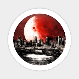 red moon # 001 Magnet