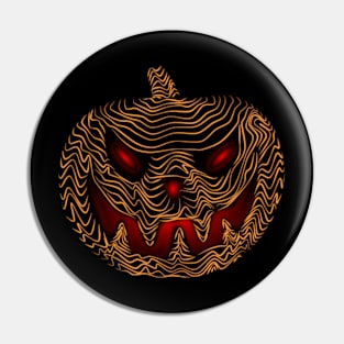 Halloween Scary Pumpkin Carving Pin