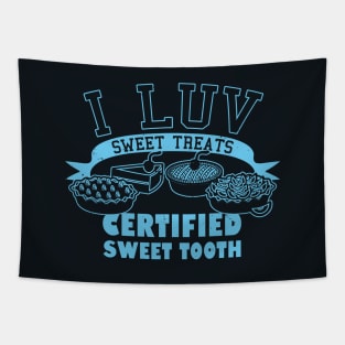 I Love Sweet Treats Dessert Delicious Food Poster Gift For Foodies Tapestry