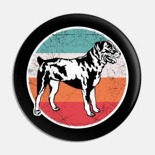 Vintage Retro Rottweiler Pin