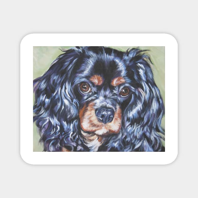 cavalier king charles spaniel fine art painting Magnet by LASHEPARD