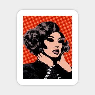 Jujubee style pop art Magnet