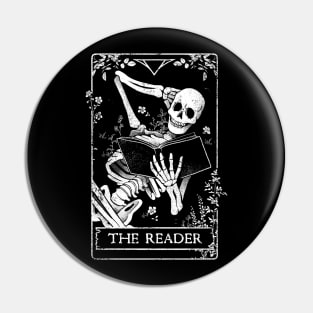 The Reader - Death Skull Book Gift Pin