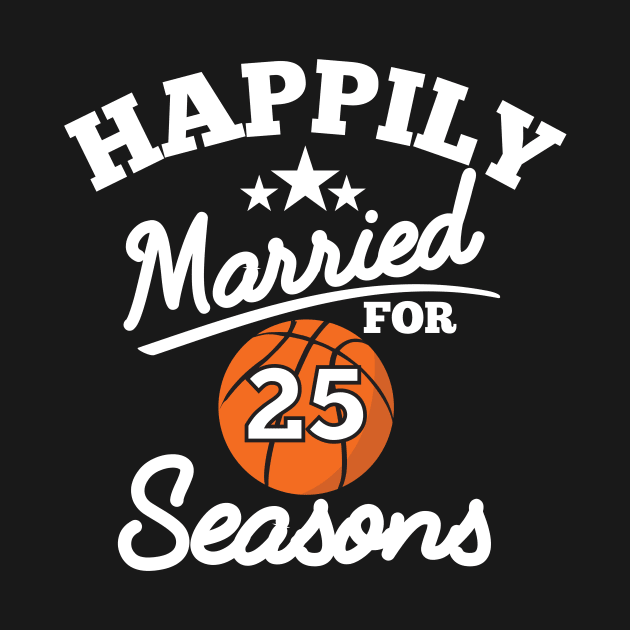 Happily married for 25 seasons, couple matching gift by RusticVintager