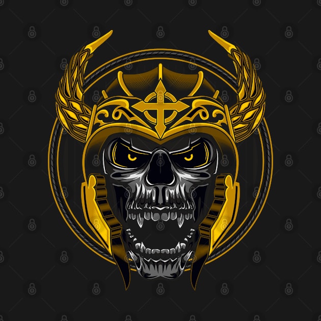 Artistic Skull Viking - unique design by froyd wess