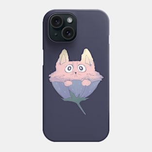 The cat in the flower Phone Case