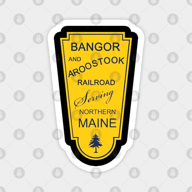 BAR - Bangor and Aroostook Railroad Magnet by Raniazo Fitriuro