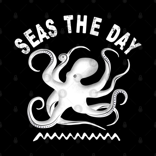 Seas The Day | Octopus Silhouette by TMBTM