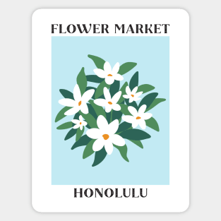 Flower Market Honolulu Stickers for Sale