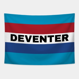 Deventer City in Dutch Flag Tapestry