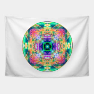 colorful abstract circle Tapestry