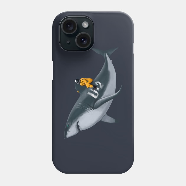 Pilot Flying on Shark Phone Case by TWOintoA