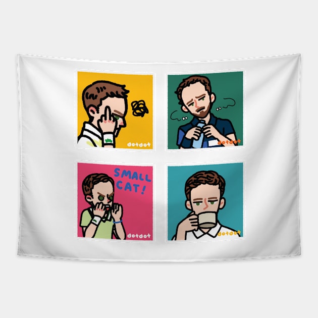 Meddy Emojis Tapestry by dotbyedot