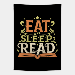 Eat Sleep Read, Funny Reading Tapestry