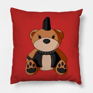 Punk Boy Teddy Bear Pillow