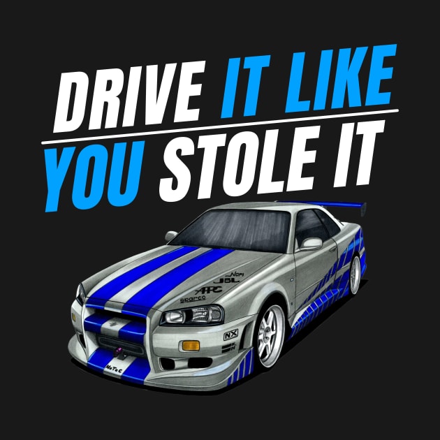 Drive it like you stole it { fast and furious Paul walker's Skyline } by MOTOSHIFT