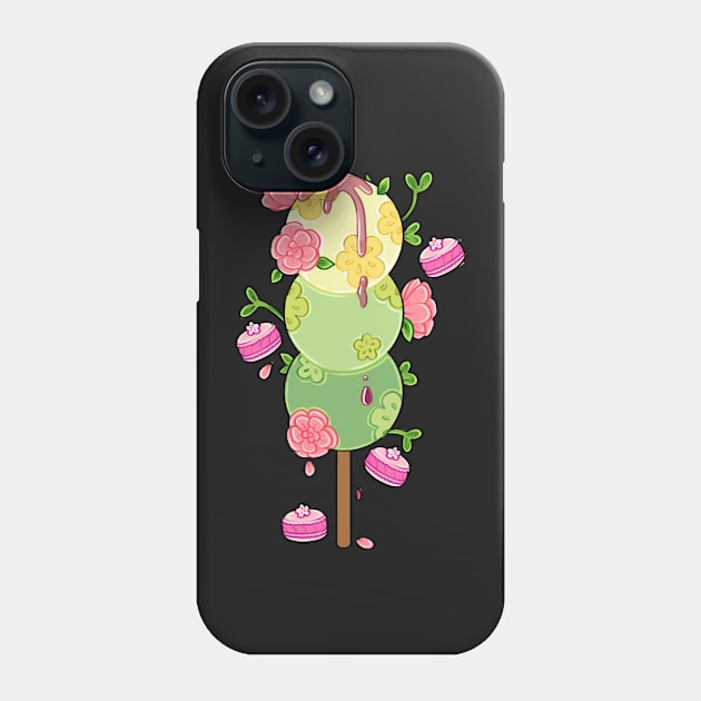 Blooming Dango Phone Case by MidnightTeashop