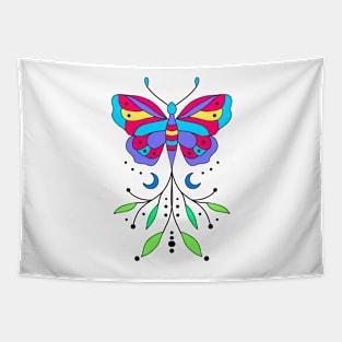 Floral Butterfly Tapestry