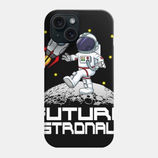 Kids Future Astronaut T Shirt Man On The Moon Astronomy Tee Phone Case