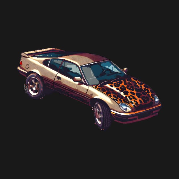 Retro Pixeled Car by Animal Sphere