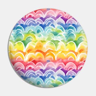 Pride rainbows pattern, LGBTQ, pride month Pin