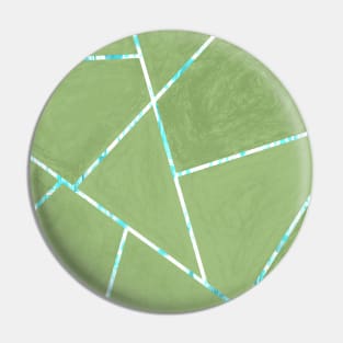 Green Tile Pattern Pin