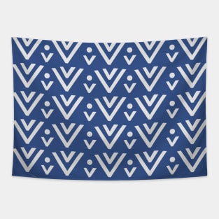 Mudcloth Pattern in Classic Blue Tapestry