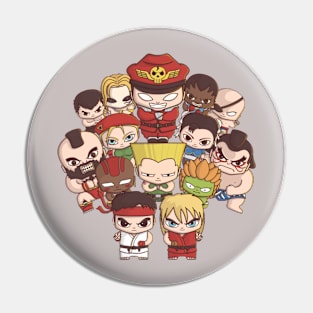 Ryu, Ken & Friends Pin