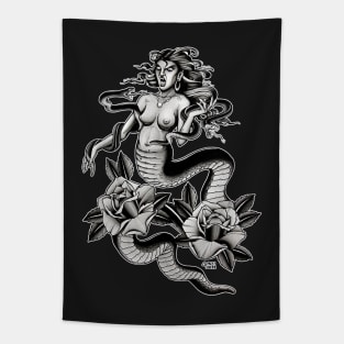 Tattoo - Naga Half Snake-Half Woman Tapestry