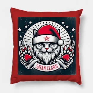 Satan Claws - Cat Santa Pillow