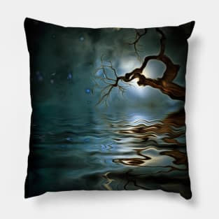 Tree in flooded lands Pillow