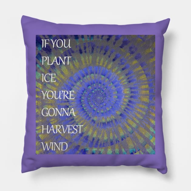 Tie Die sand painting Grateful Dead and Company Franklins Tower lyrics Pillow by Aurora X