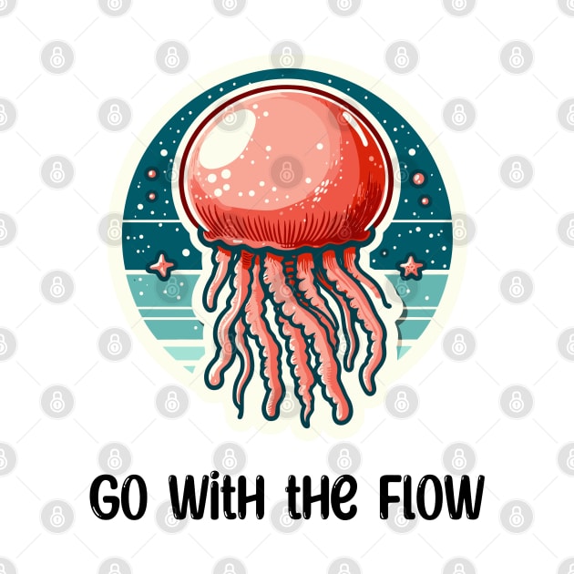 Cannonball Jellyfish Go With the Flow by dinokate