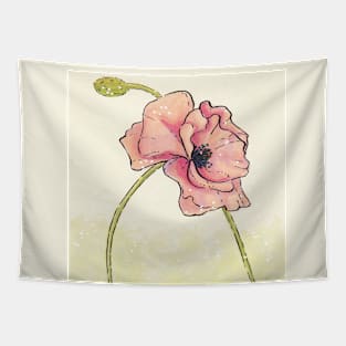 Pastel poppy Tapestry