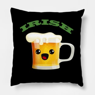 Kawaii St Patrick's Day Irish Beer Pillow