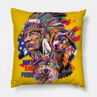 american native Pillow