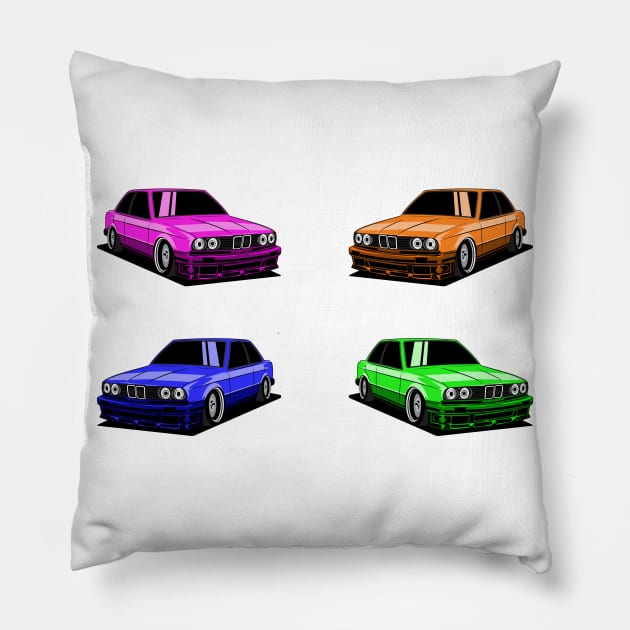 Germany Car - E30 X4 Pillow by Car_Designer