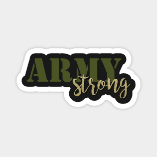 Army Strong - Green/Gold Magnet