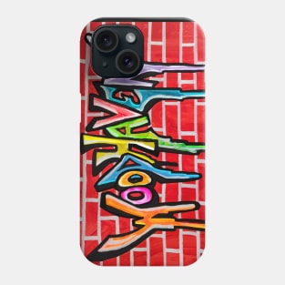 Woodhaven Queens Graffiti Tag on Brick Wall Phone Case