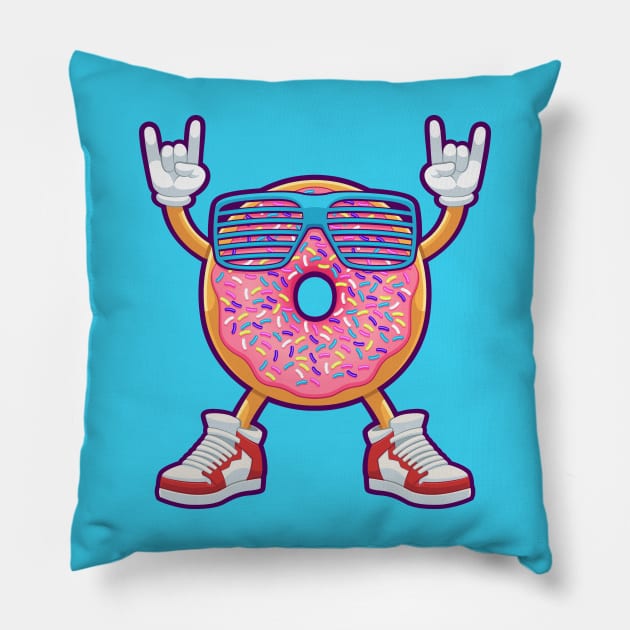 Mr Donut Pillow by machmigo