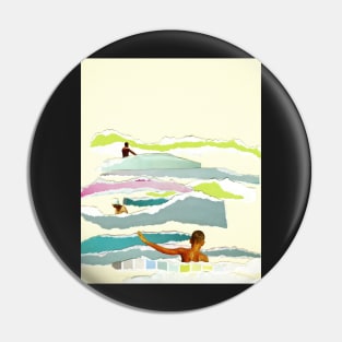 Sun and Surf Pin