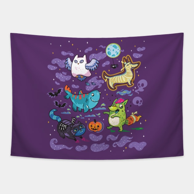 Happy Halloween! Tapestry by PenguinHouse