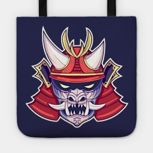 Ghost Samurai Oni Helmet Tote