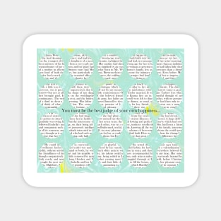 Jane Austen Emma : Best Judge of Your Own Happiness Magnet