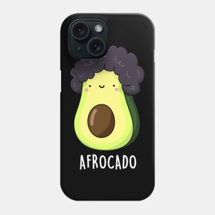 Afro-cado Cute Funny Avocado Pun Phone Case