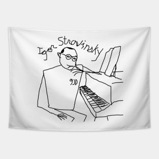 Igor Stravinsky by 9JD Tapestry