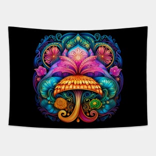 Mandala Mushroom Tapestry