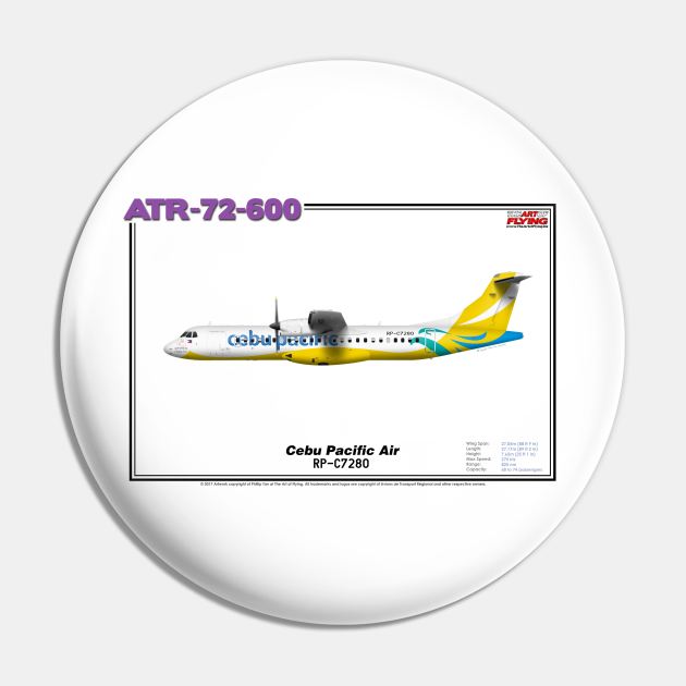 Avions de Transport Régional 72-600 - Cebu Pacific Air (Art Print) Pin by TheArtofFlying