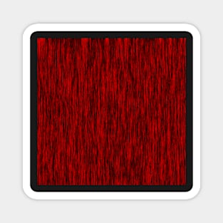 Red N Black Fibers Magnet