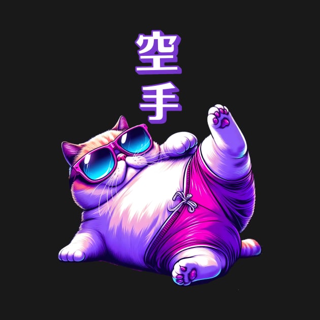 Lazy karate cat by NightvisionDesign